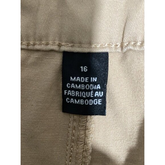 Bandolino Womens Amy Pants Modern Straight Leg Tan Tummy Slimming Comfort Sz 16 - Picture 6 of 13